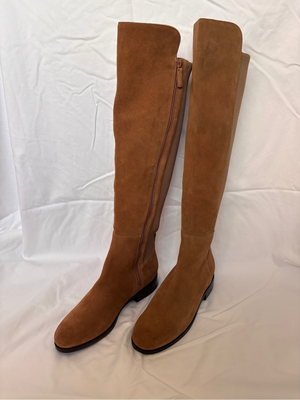 Women's Tall Suede Knee Boots in Brown